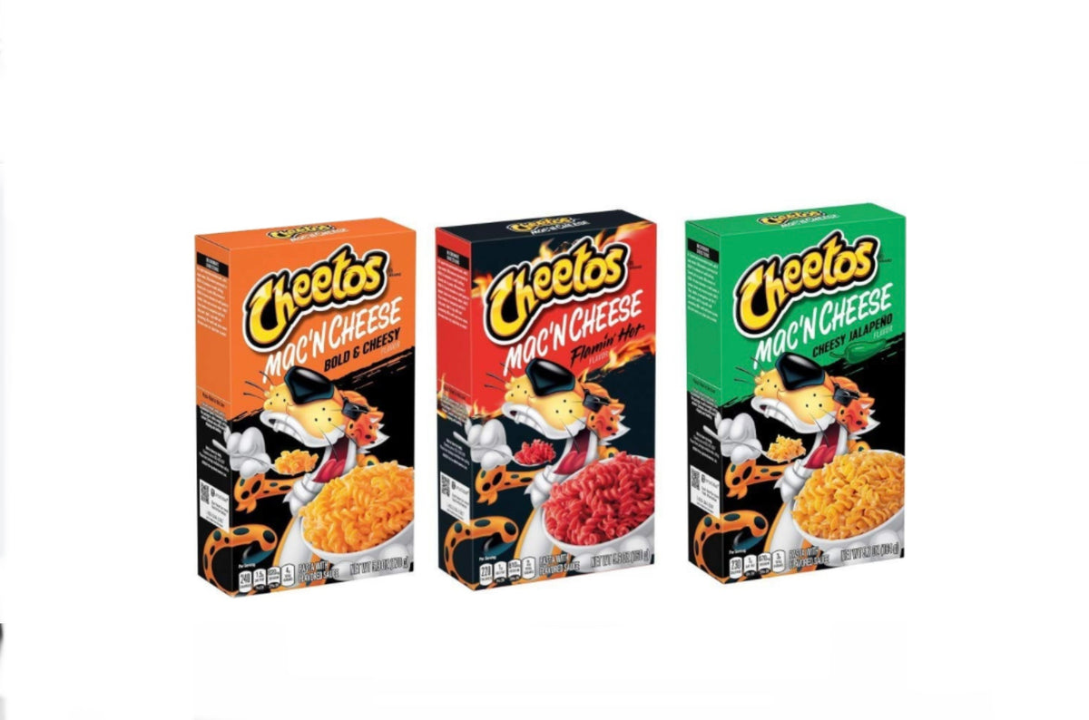 Wonderbox Cheetos Mac and Cheese - Flamin Hot, Jalapeño y Bold&Cheesy