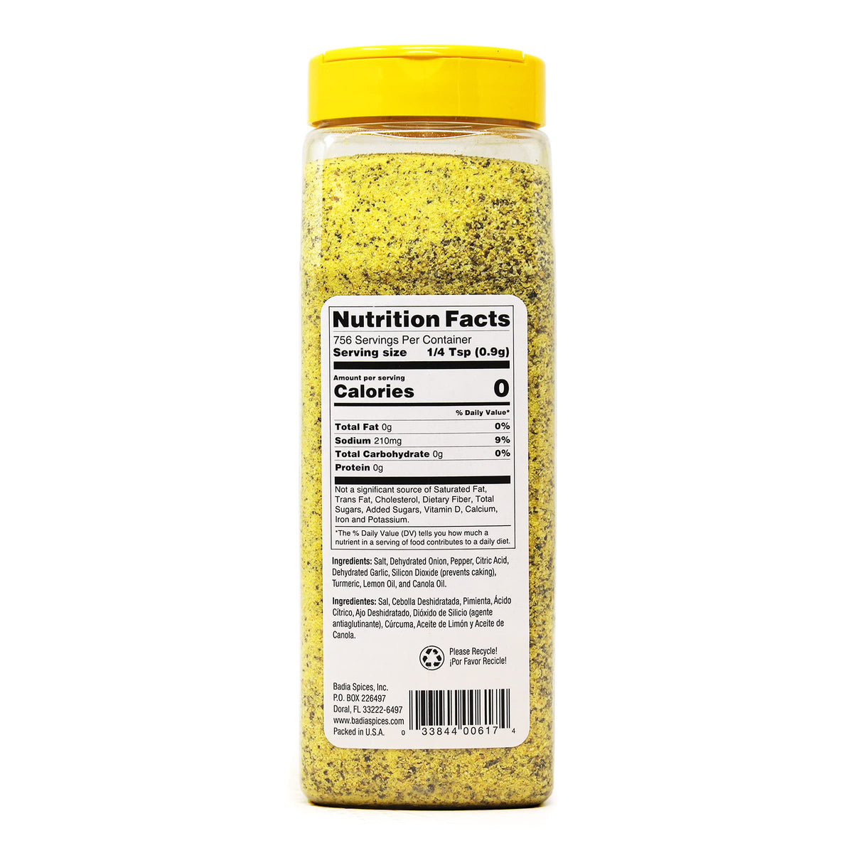 Badia Lemon Pepper 184.3gr (unitario)