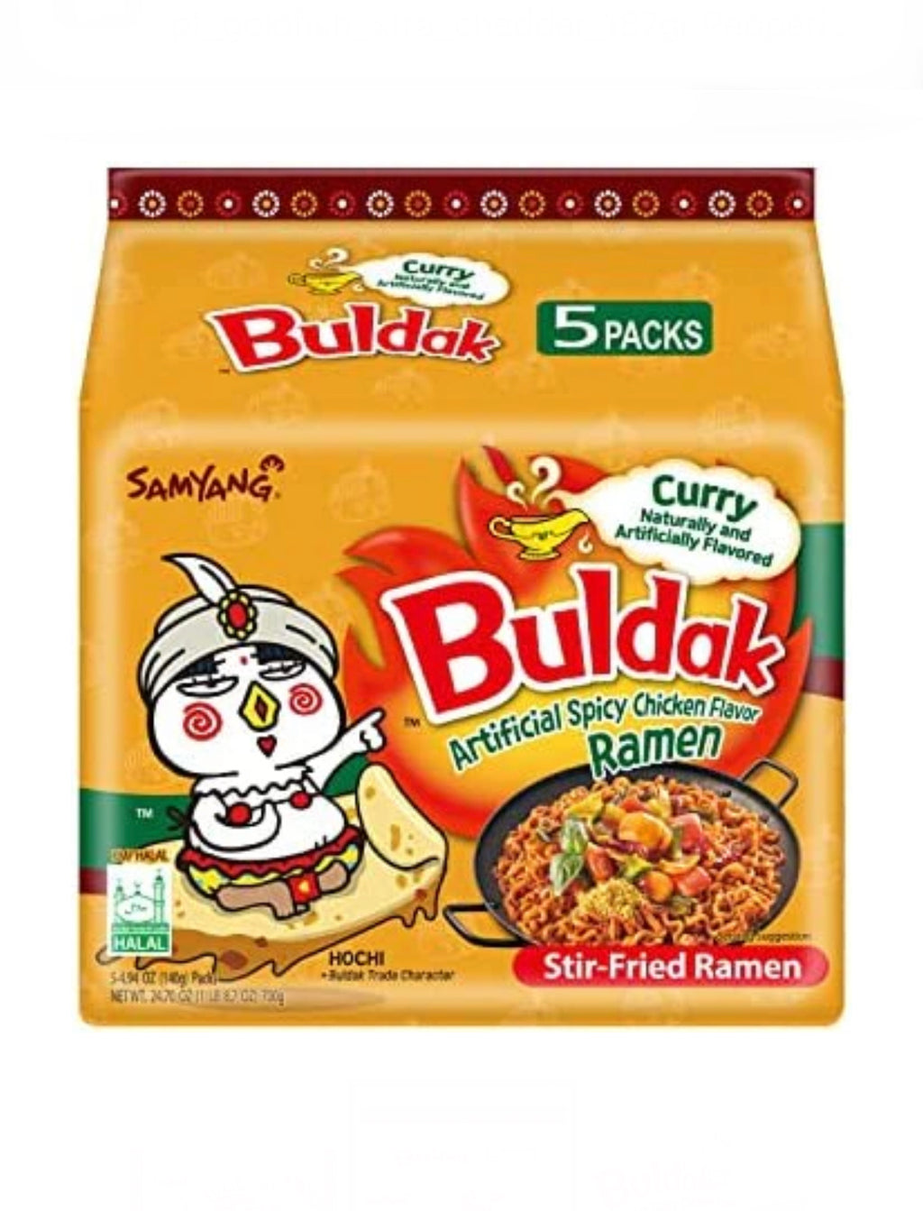 Buldak ultrahot curry 700g-Pack 5