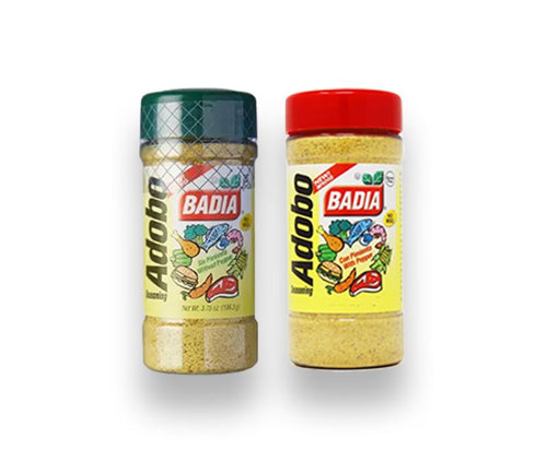 Badia adobo con&sin pimienta 106.3g -2uds