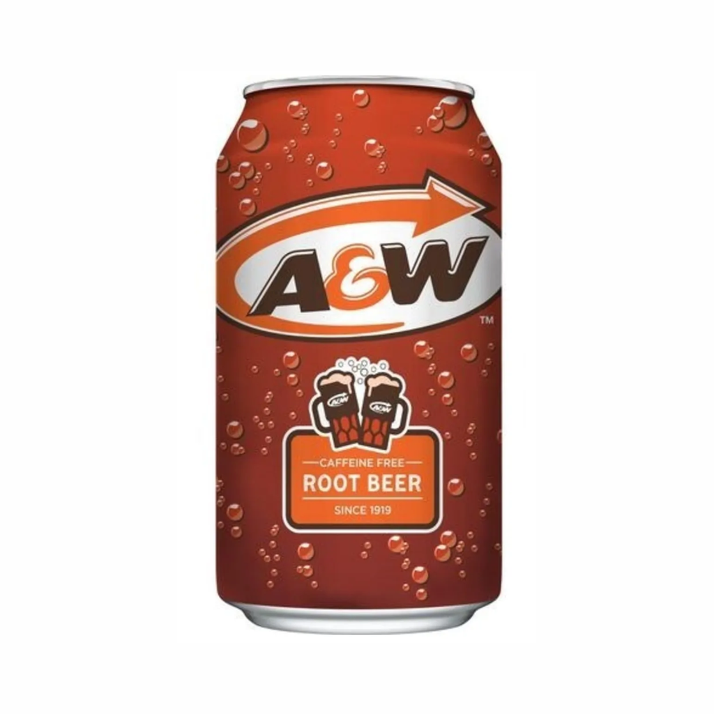 A&W Caffeine Free Root Beer 355ml (caja 12 unidades)