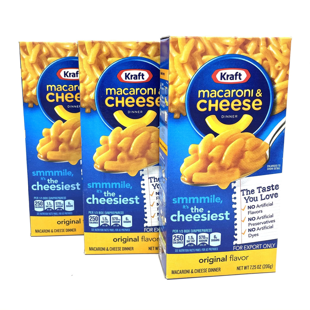 Kraft Mac&Chesse 206 gr - pack de 3!