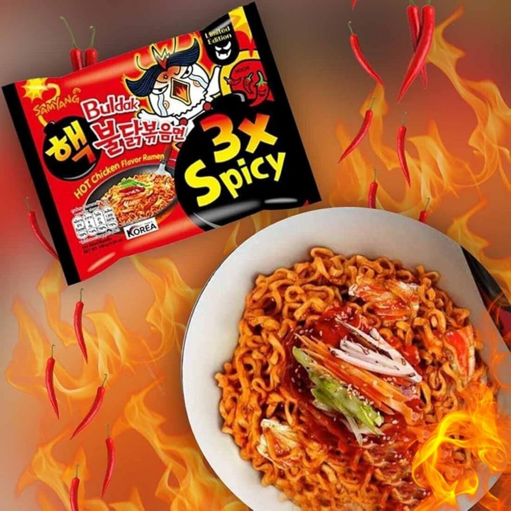 Buldak Spicy 3X hot chicken 140g - 1 unidad