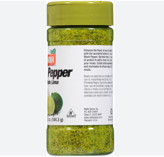 Badia Lime Peper 184.3g