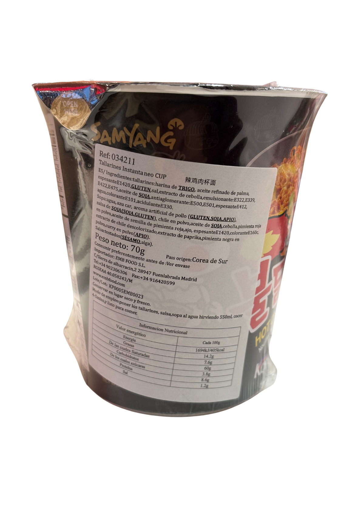 Buldak Hot Chicken Cup 70gr