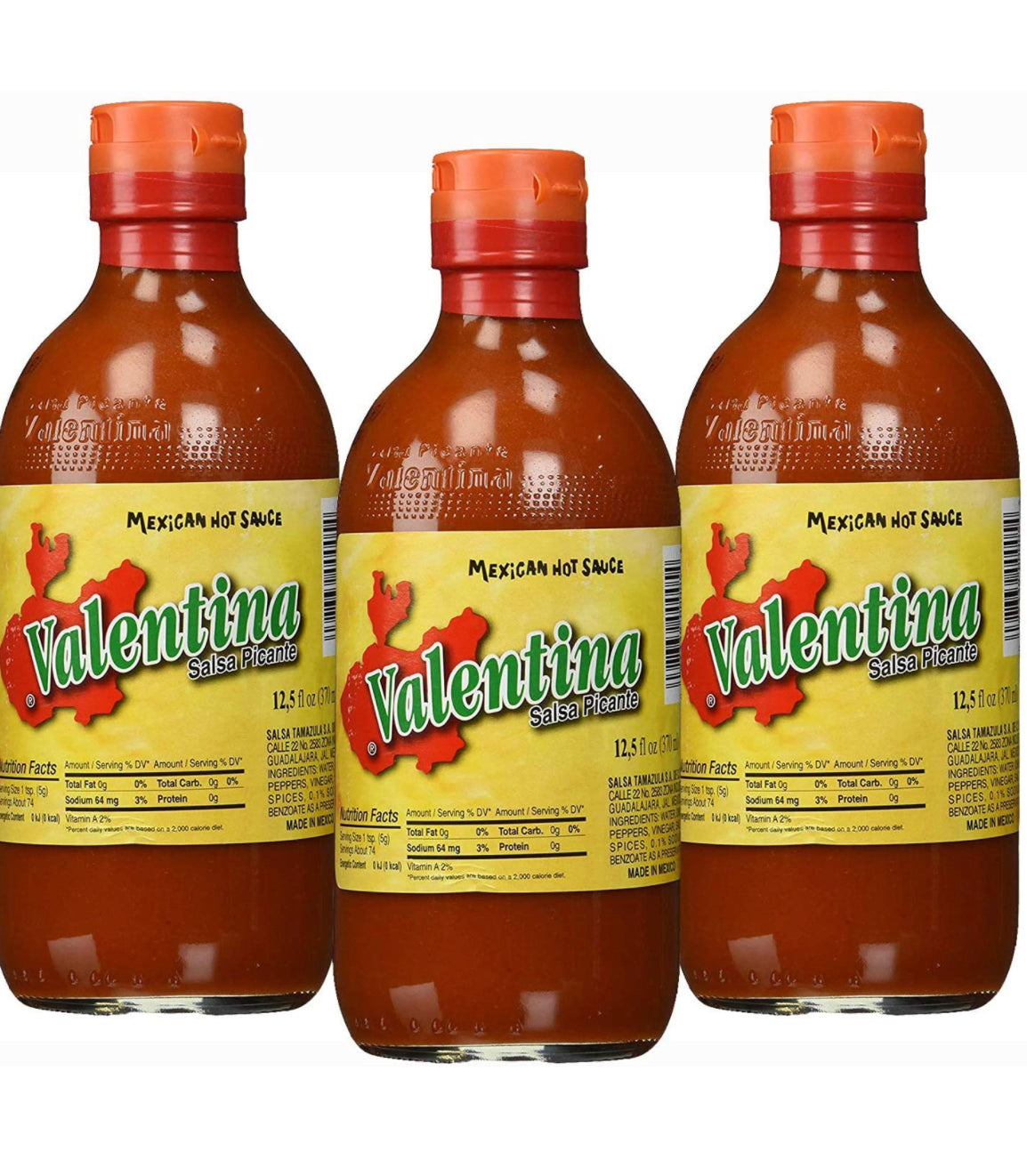 Valentina salsa 370ml - Pack 3!