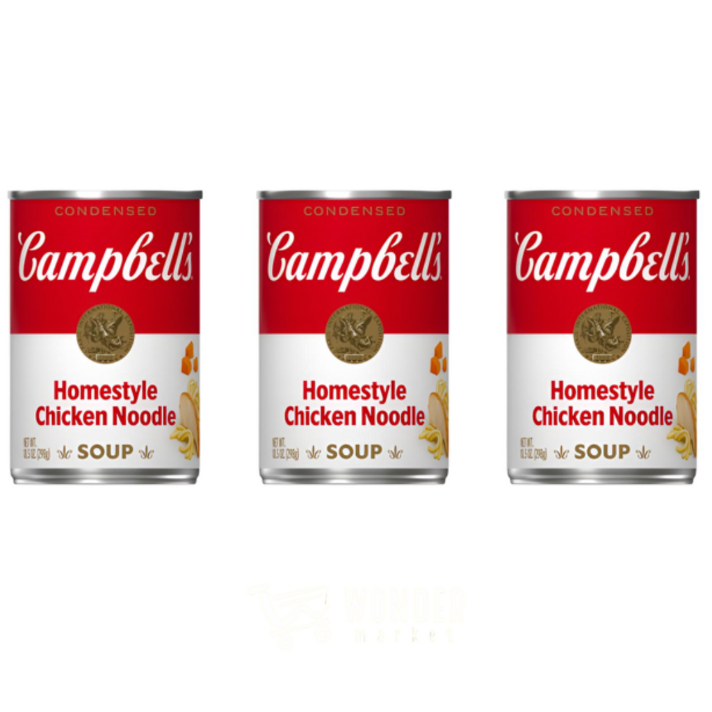 Campbells sopa de fideos y pollo x3