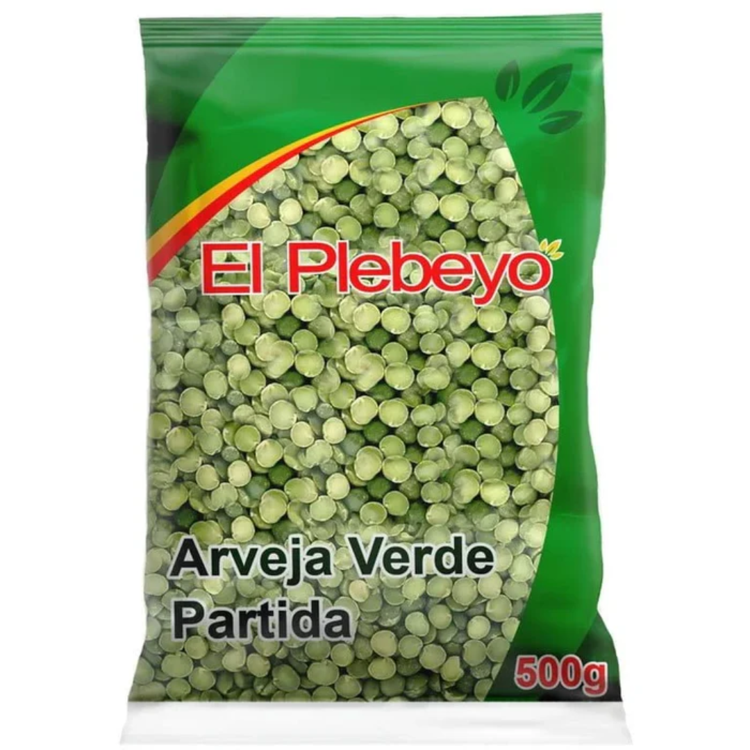 El plebeyo Arveja verde partida 500g