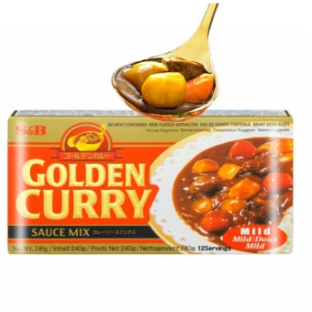 S&B Golden curry - pastilla de curry suave - 220g