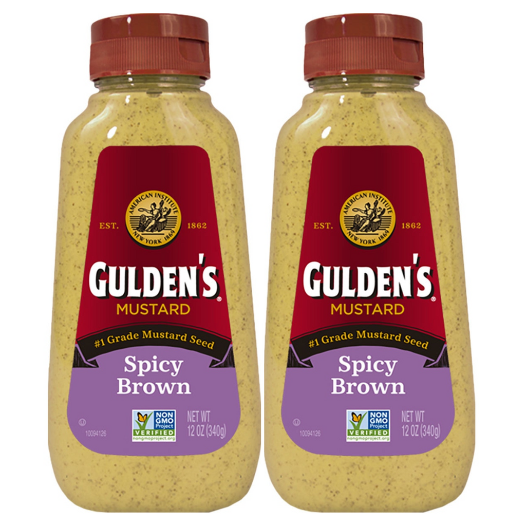 Gulden's Spicy Brown Mustard 340g - Pack 2