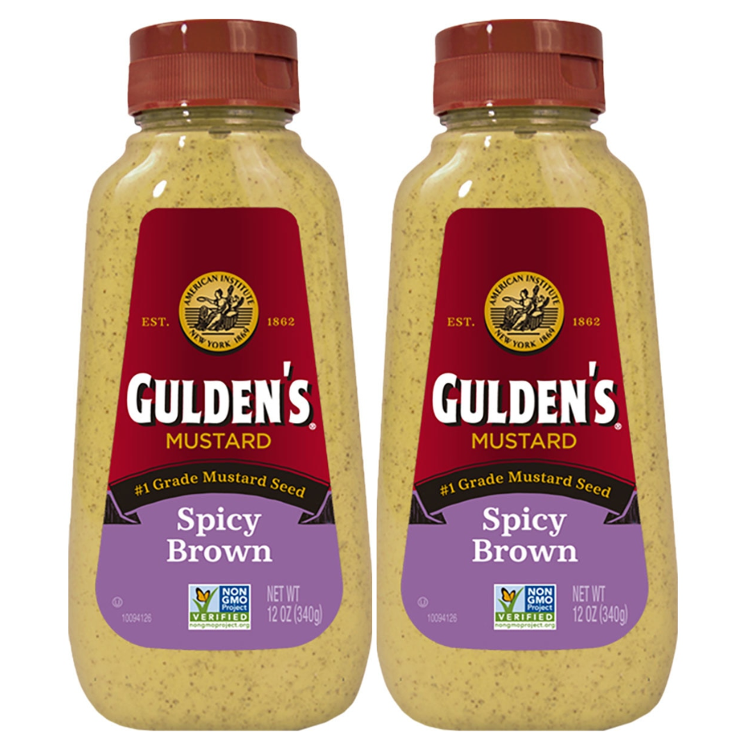 Gulden's Spicy Brown Mustard 340g - Pack 2