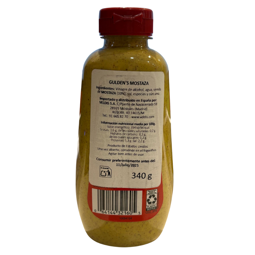 Gulden's Spicy Brown Mustard 340g - Pack 2