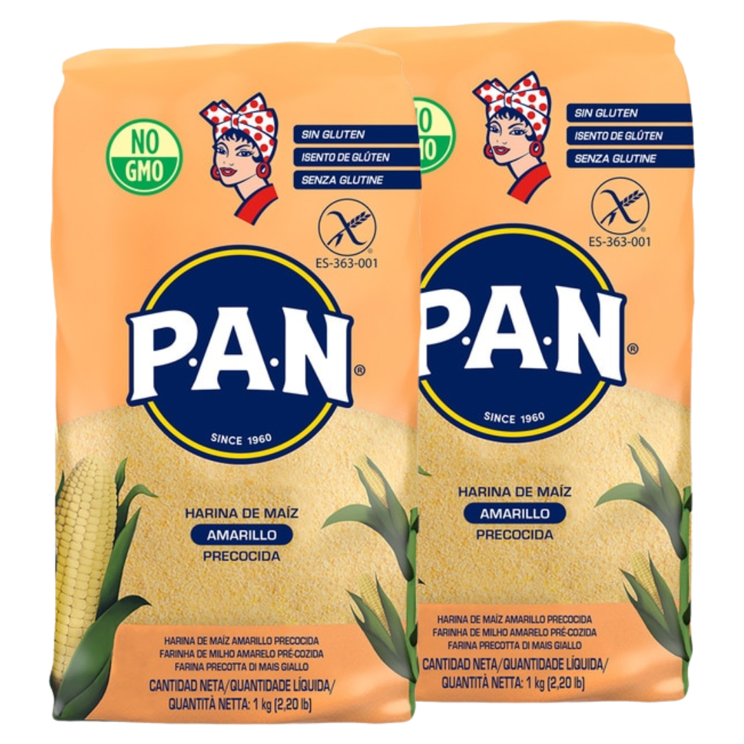 Pan harina maiz amarillo 1kg - 2 unidades