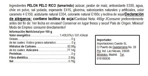 Pelon pelo rico tamarrindo - 360g