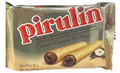 Pirulin barquillo rellenos de delicioso chocolate y avellana Cremoso, Crujiente,  66g- bandeja