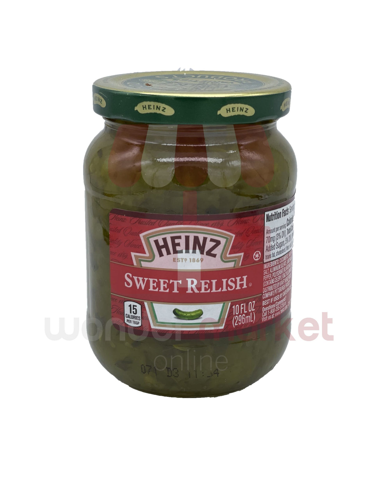 Heinz Sweet Relish 296ml (caja 12 uds)