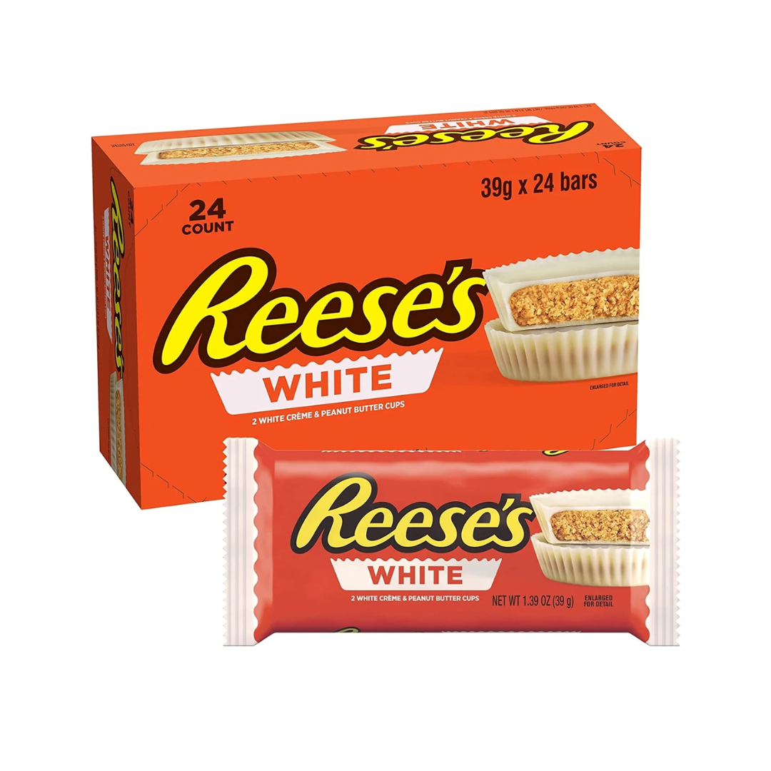 Reeses peanut & white choco 39g - 24uds
