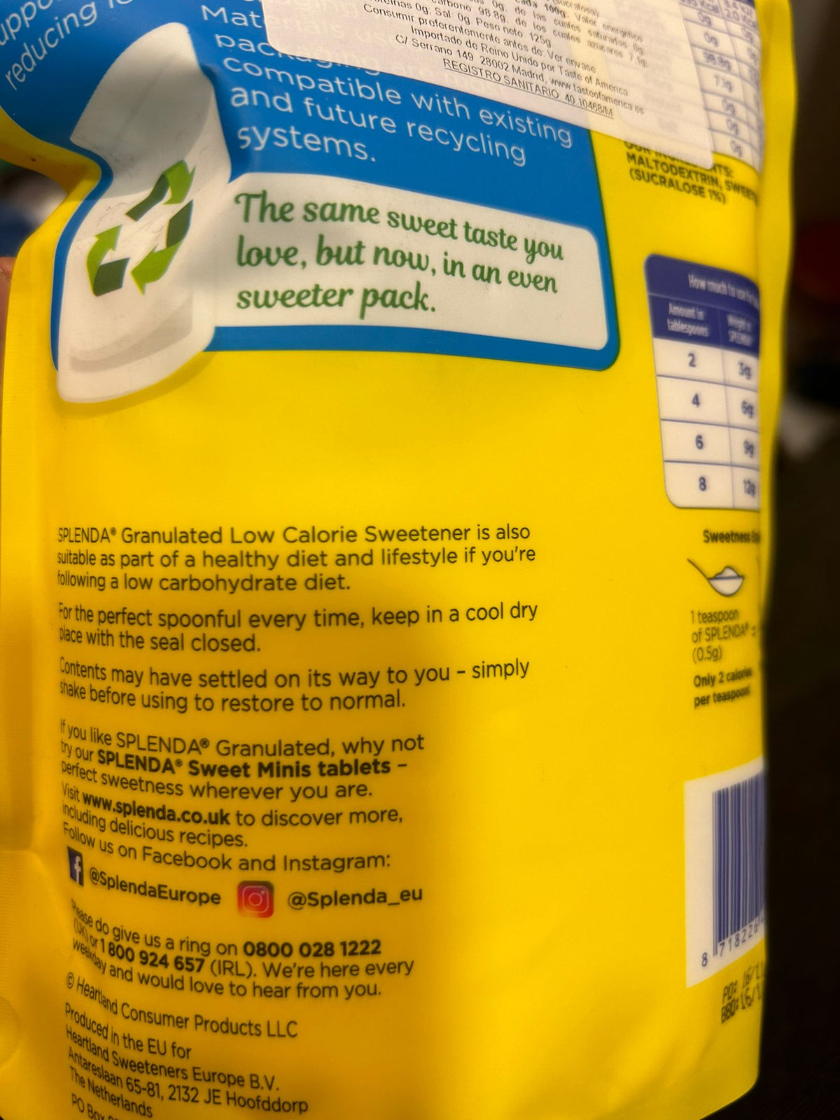Splenda Bolsa granulado 125g