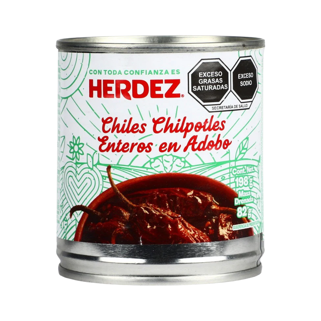 Herdez Chiles Chipotles Enteros en Adobe 215gr