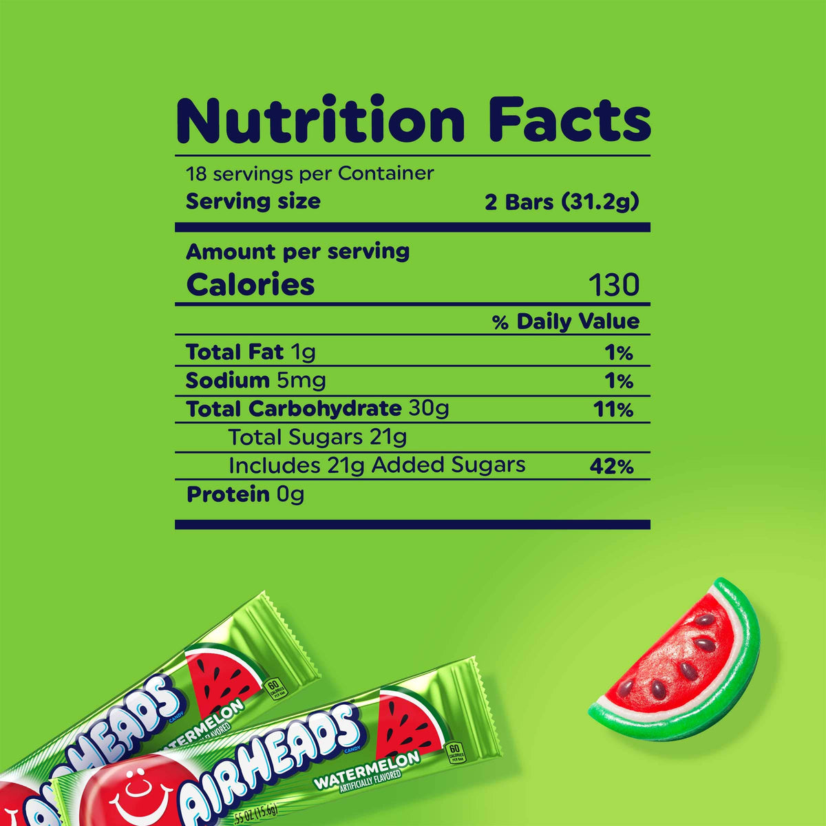 Airheads Sandia 1 ud - 15,6 g