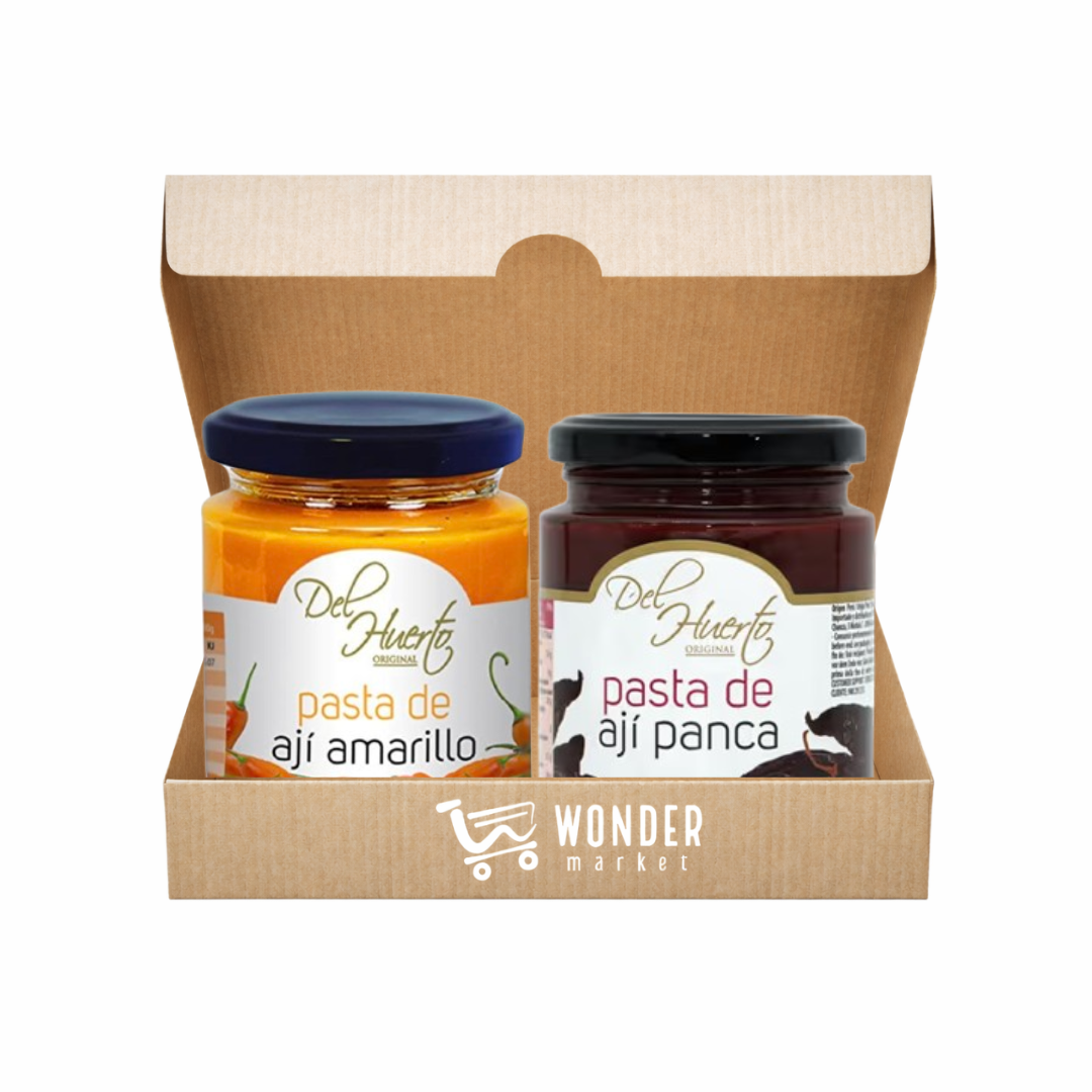 Wonderbox Pasta de Ají Amarillo y Ají Panca. Pastas del huerto