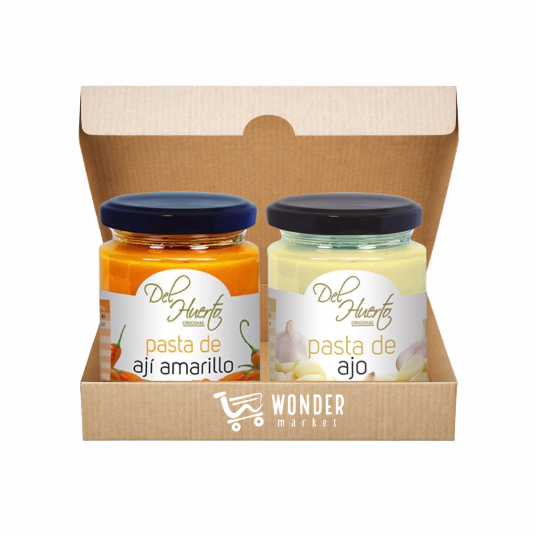 Wonderbox Pasta de Ají Amarillo y Pasta de Ajo - Del Huerto