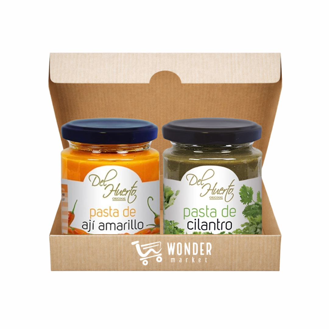 Wonderbox Pasta de Ají Amarillo y Pasta de Cilantro - Del Huerto