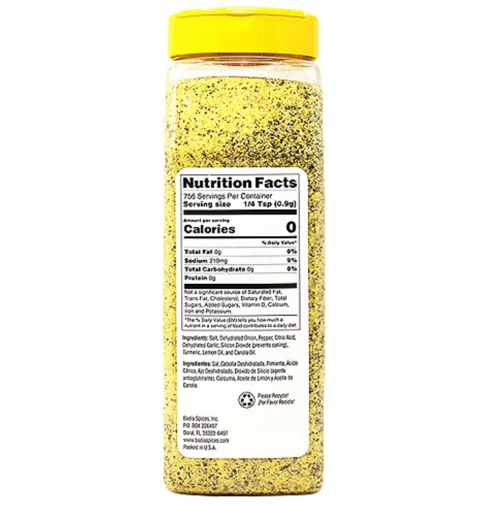 Badia Lemon Pepper 680gr