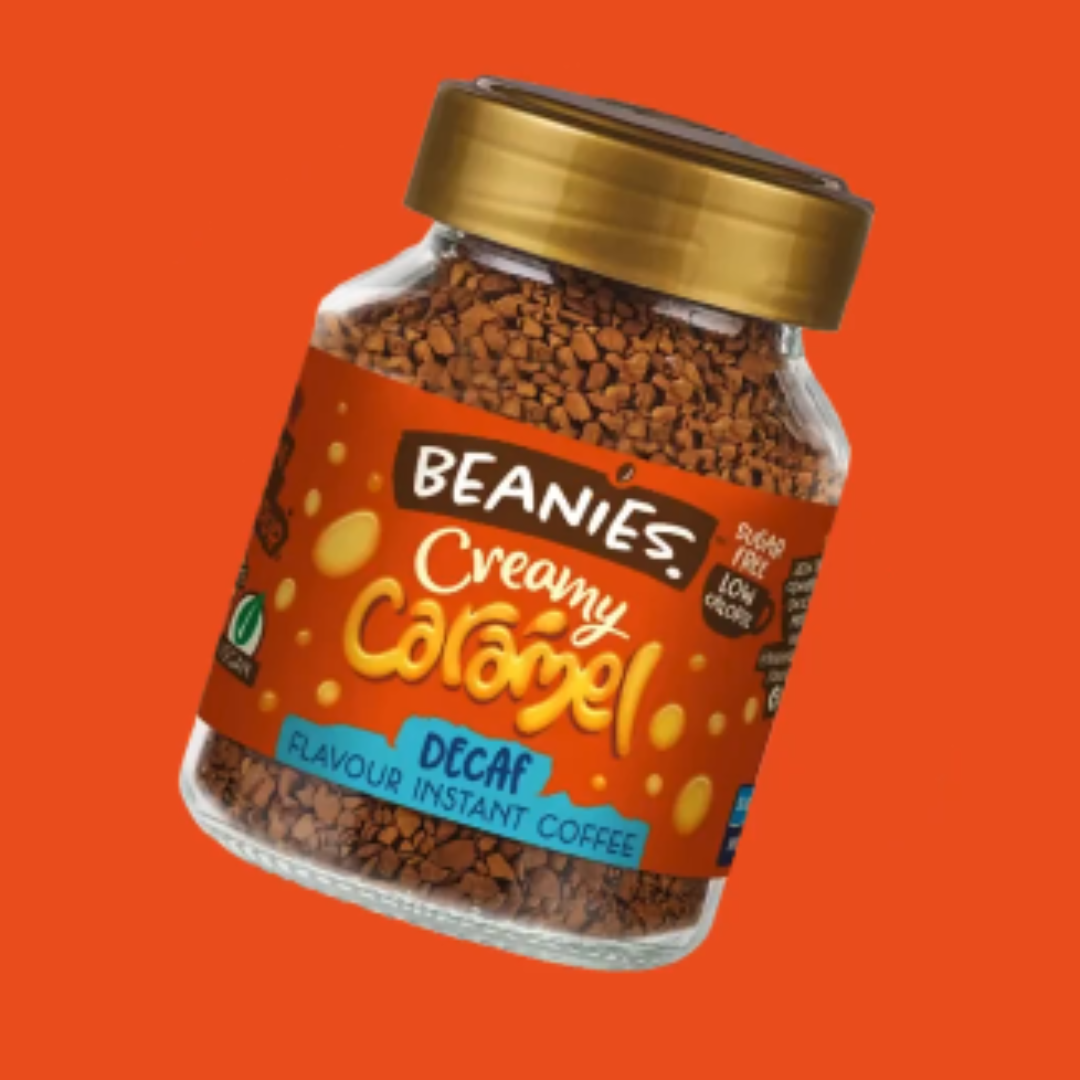 Beanies Caramel descafeinado 50gr - Café Instantáneo