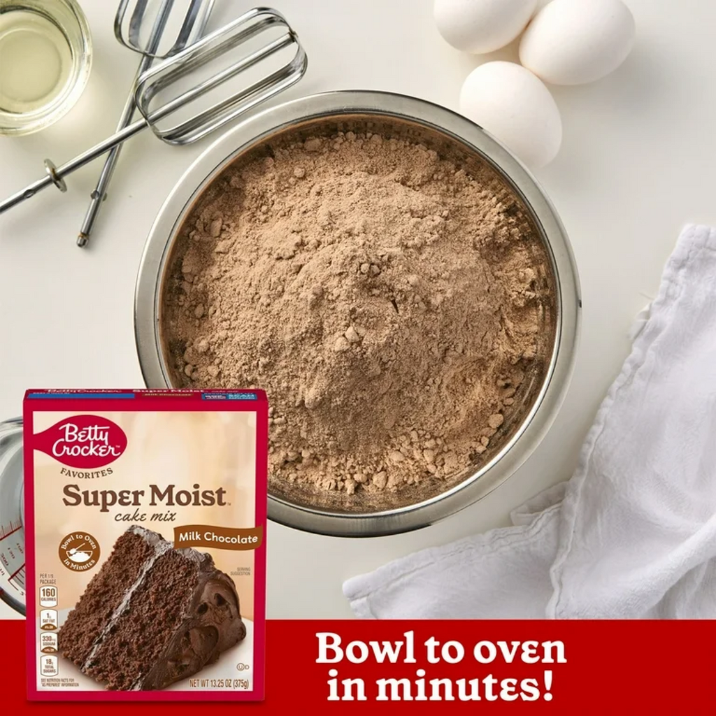Betty Crocker Milk Chocolate - Cake Mix Super Moist - 375g