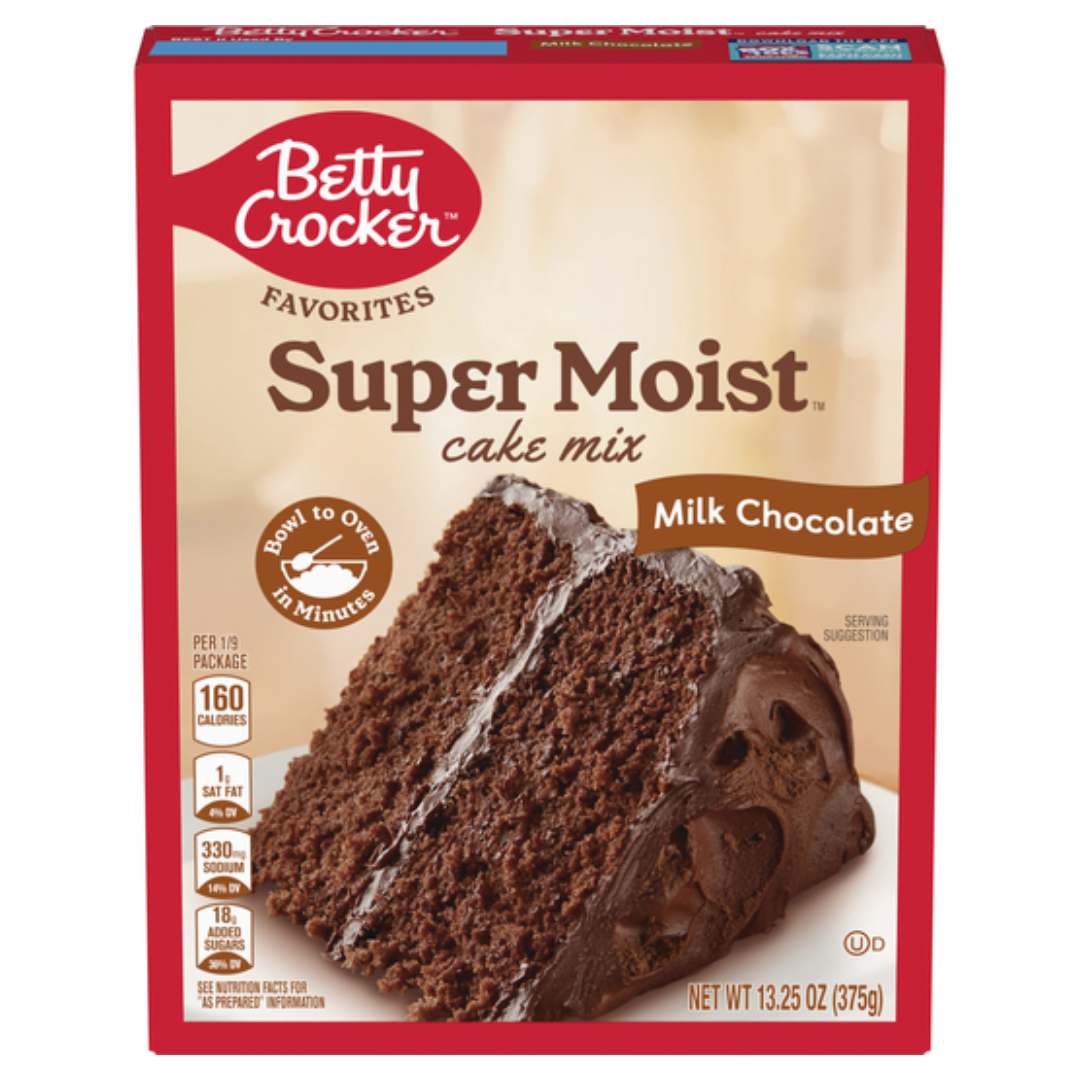 Betty Crocker Milk Chocolate - Cake Mix Super Moist - 375g