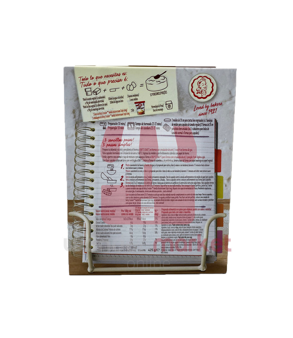 Betty Crocker Velvety Vainilla 425 gr