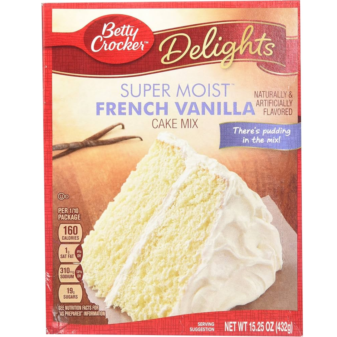 Wonderbox Betty Crocker French Vainilla + Vainilla buttercream