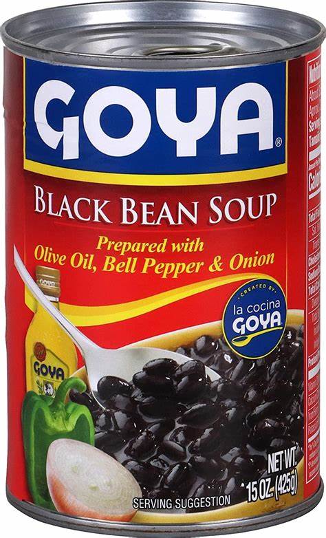 Goya Black Bean Soup Net WT. 15OZ. (425g)X2