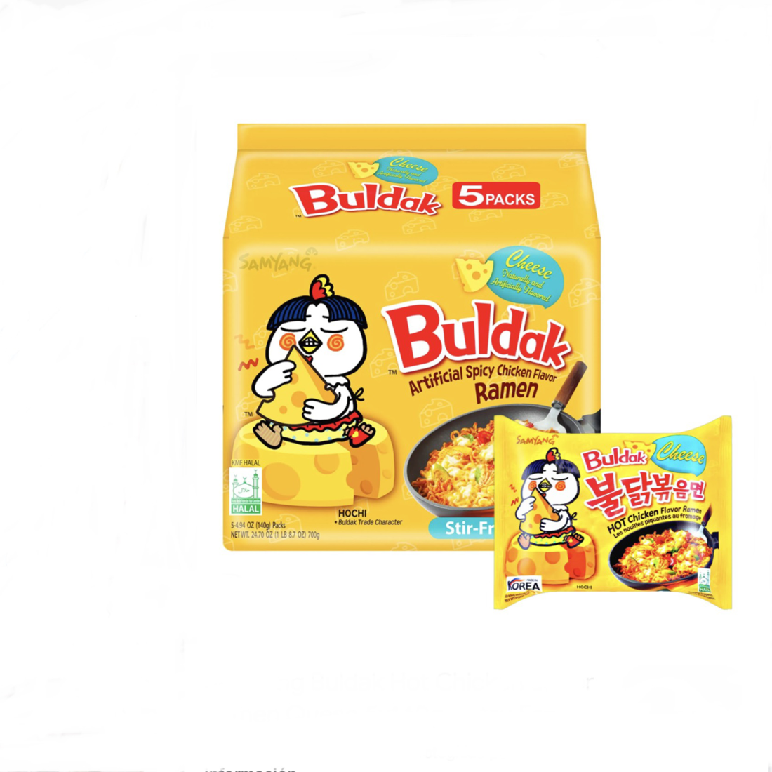Pack 5 Ramen Buldak Queso