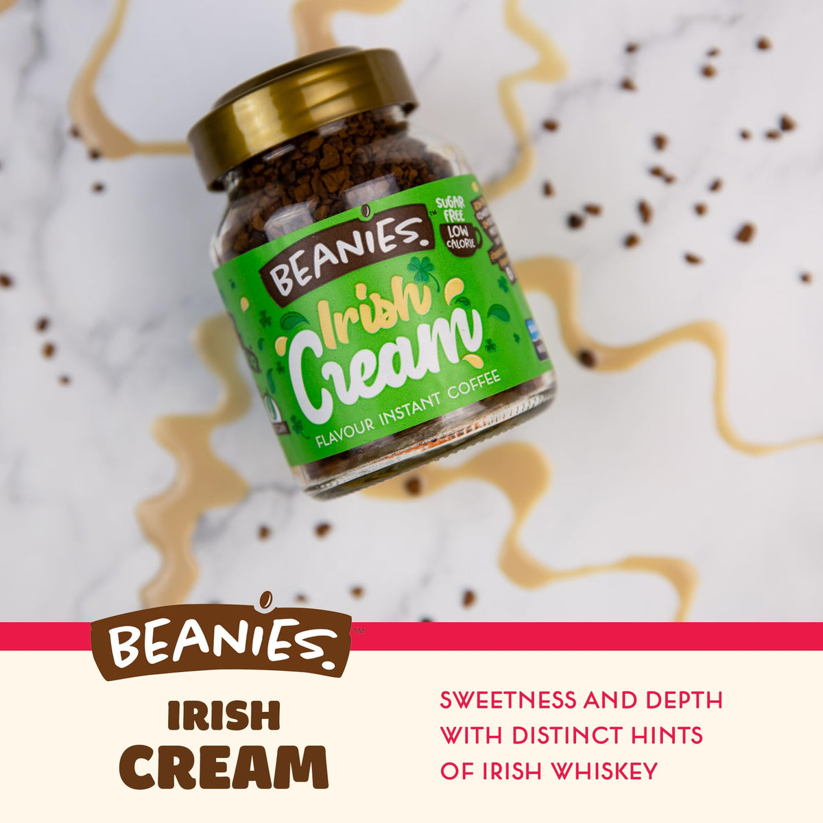 Beanies IrishCream 50g - Café Instantánea