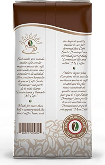 Santo Domingo Caf? Tostado en Grano 453.6gr