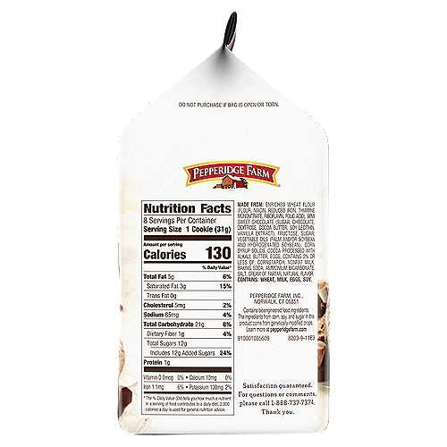 Pepperidge Farm Captiva Dark Chocolate 244g pack2