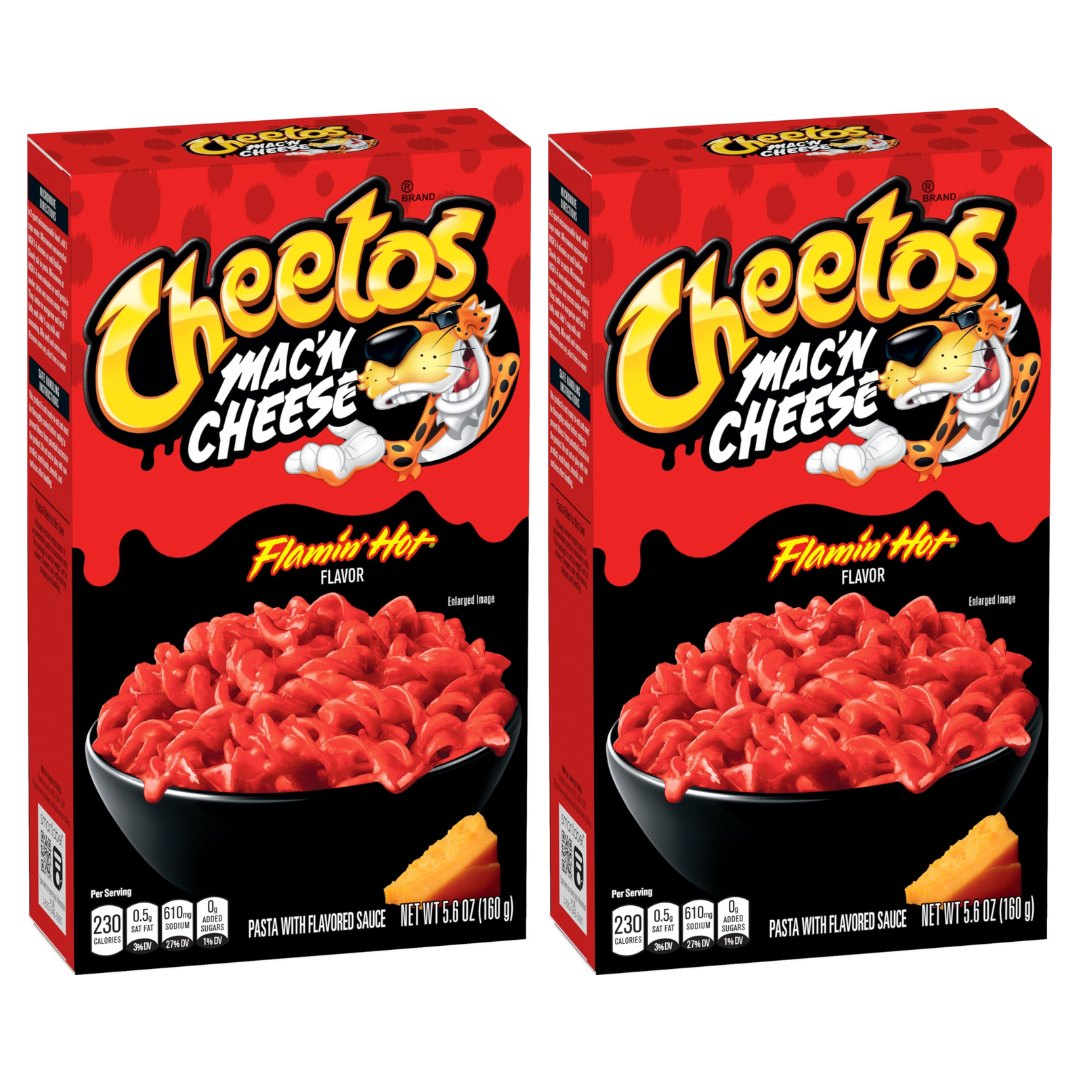 Cheetos Mac and cheese flamin hot 160g- Macarrones con queso Picante