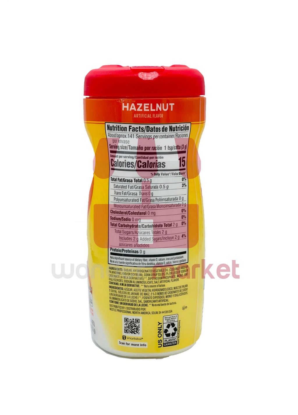 Coffee Mate Hazelnut  15oz - Pack de 6!