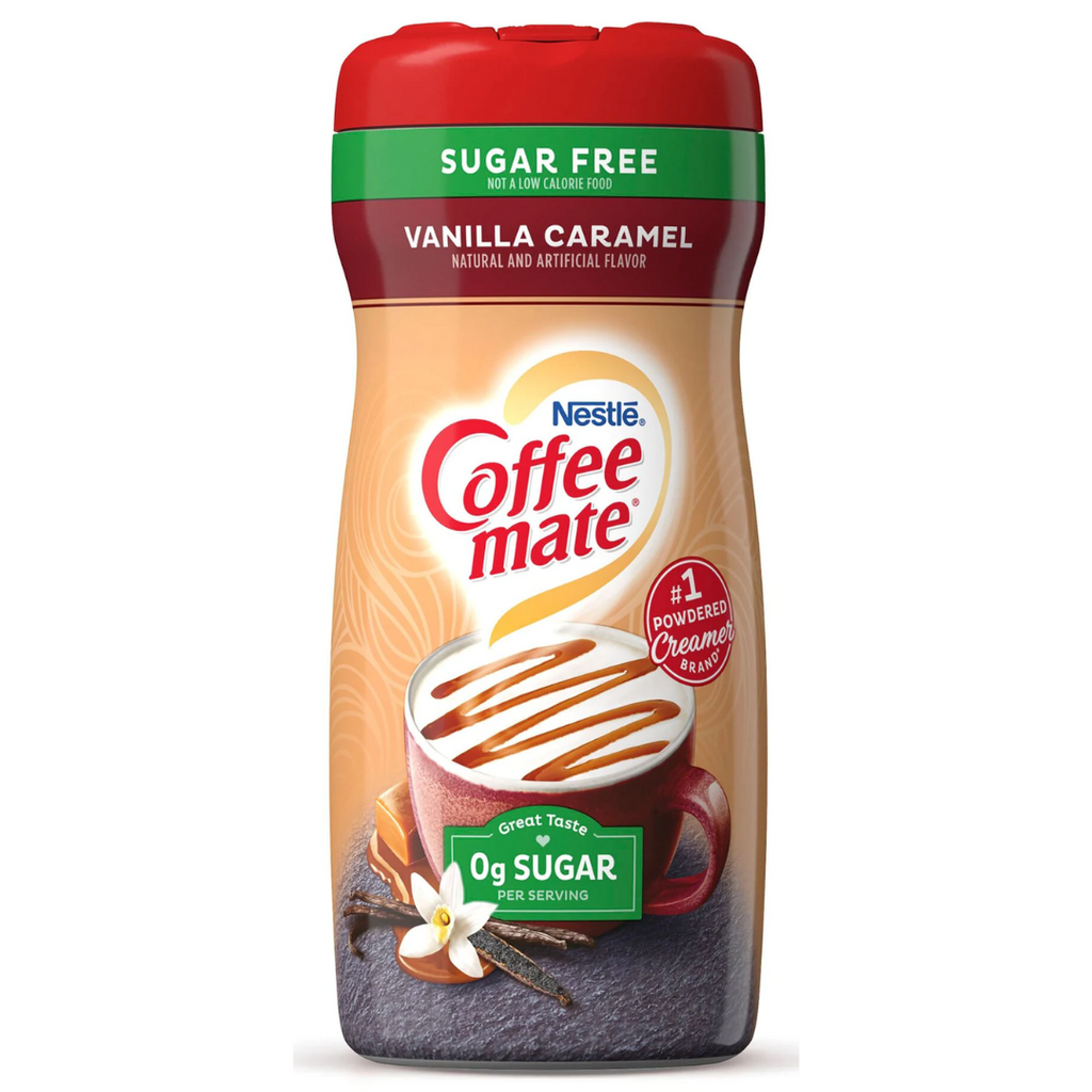 Coffee Mate Vanilla caramel sin azúcar 289gr 10oz
