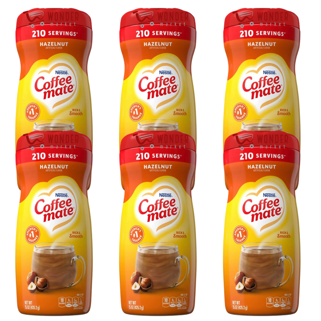 Coffee Mate Hazelnut  15oz - Pack de 6!