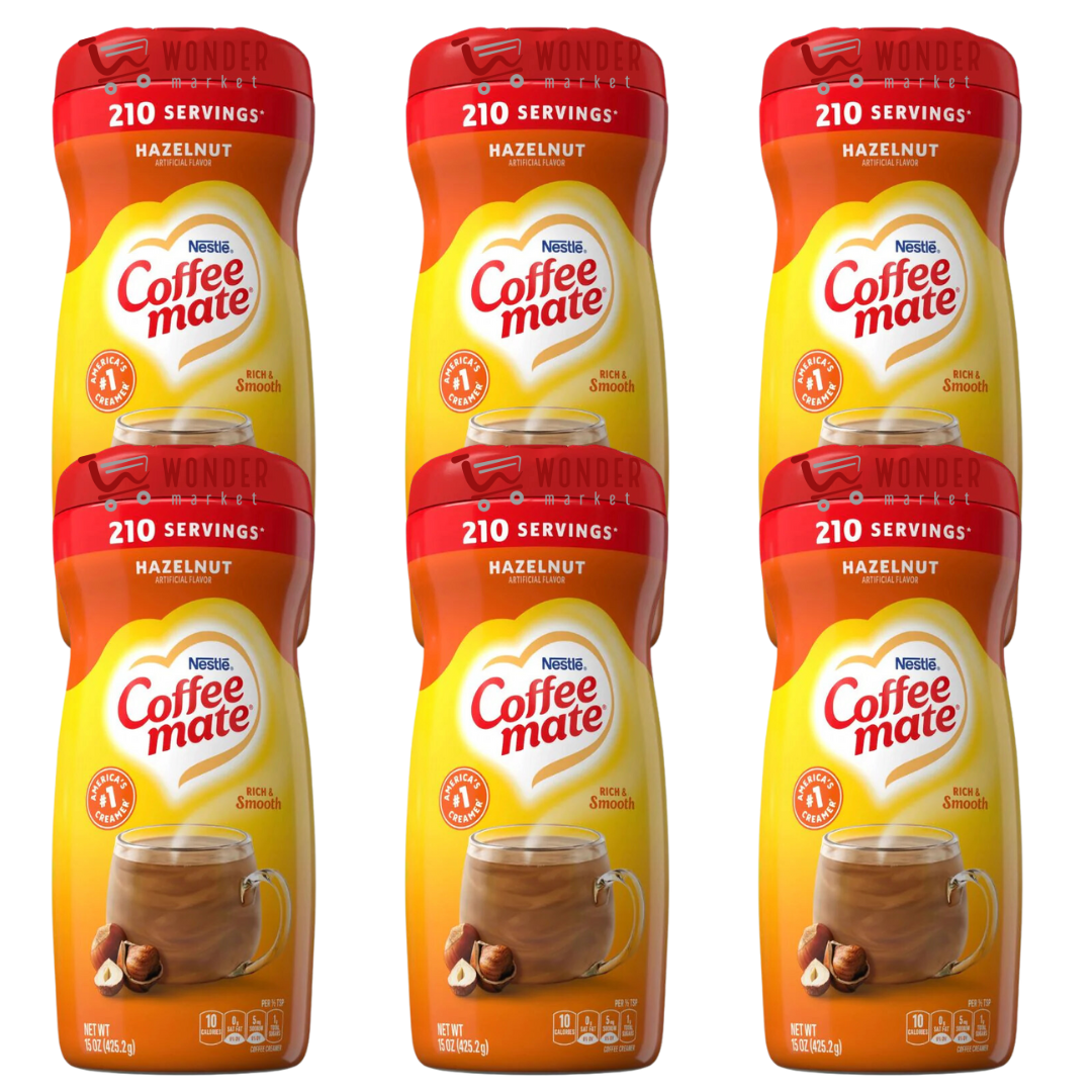 Coffee Mate Hazelnut  15oz - Pack de 6!