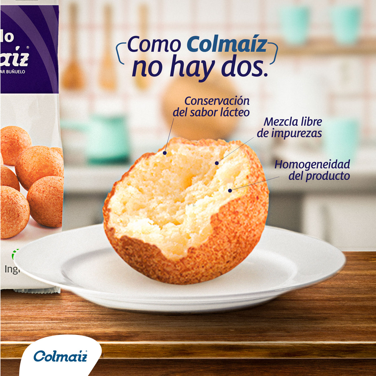 Colmaiz Mezcla para Bu?uelos 1kg - Producto Colombiano
