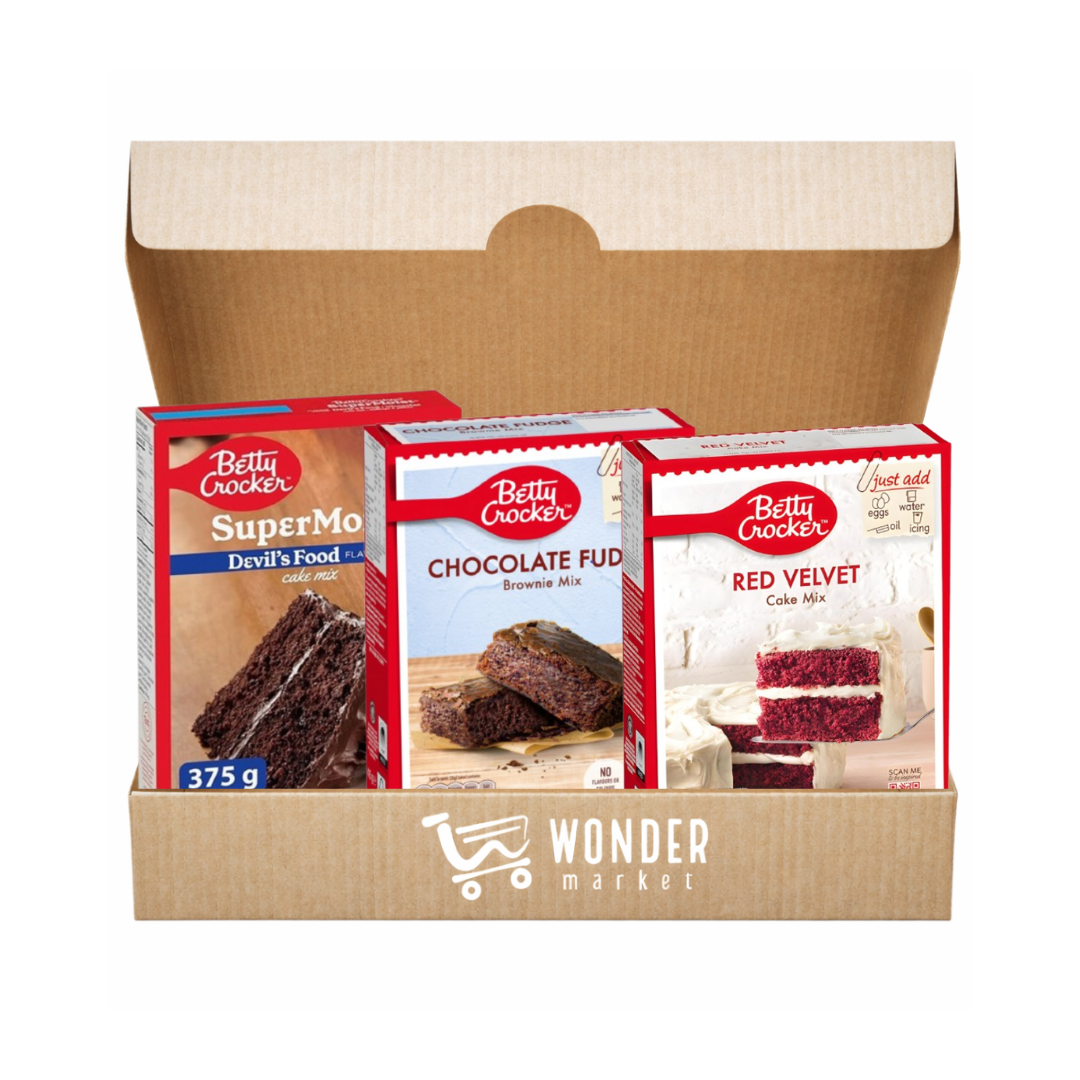 Wonderbox Betty Crocker - preparado de tartas, pasteles y brownie