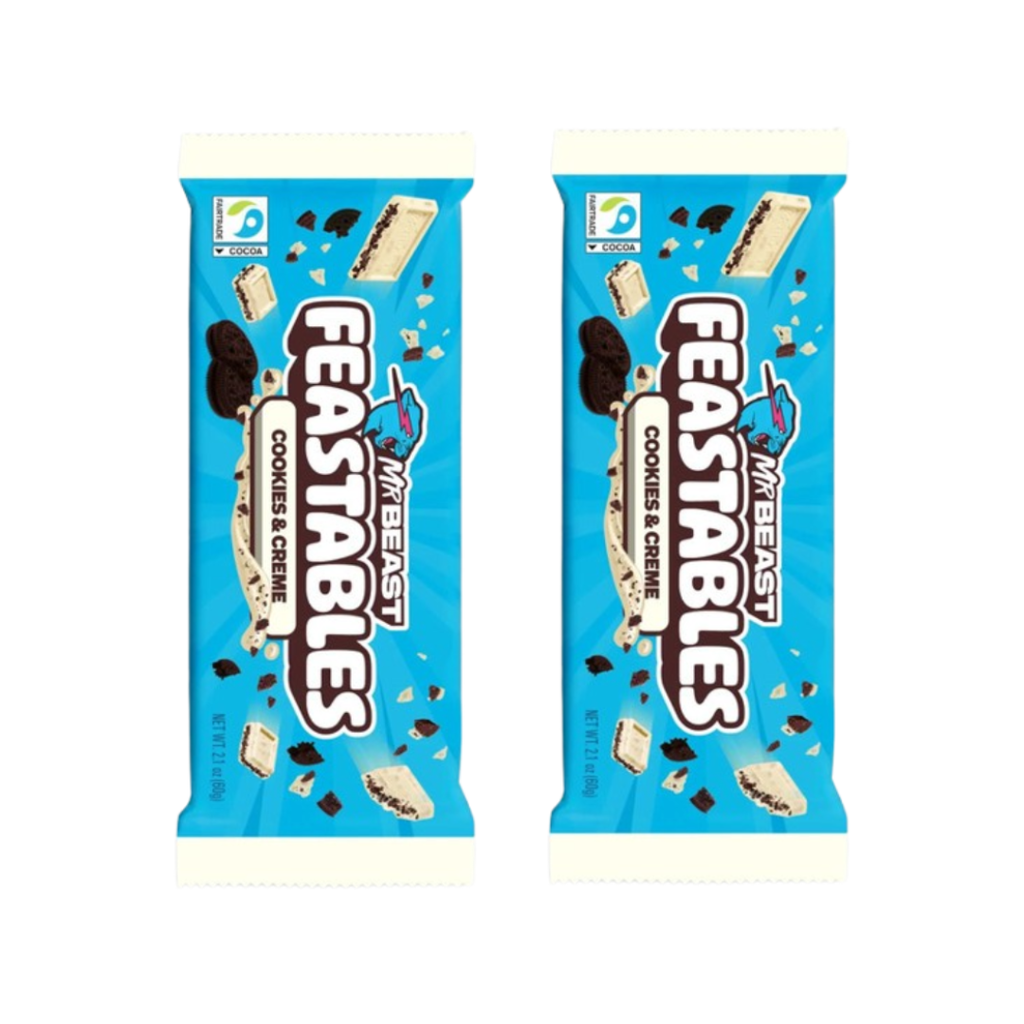 Wonderbox MrBeast Feastables Cookie & Cream X2