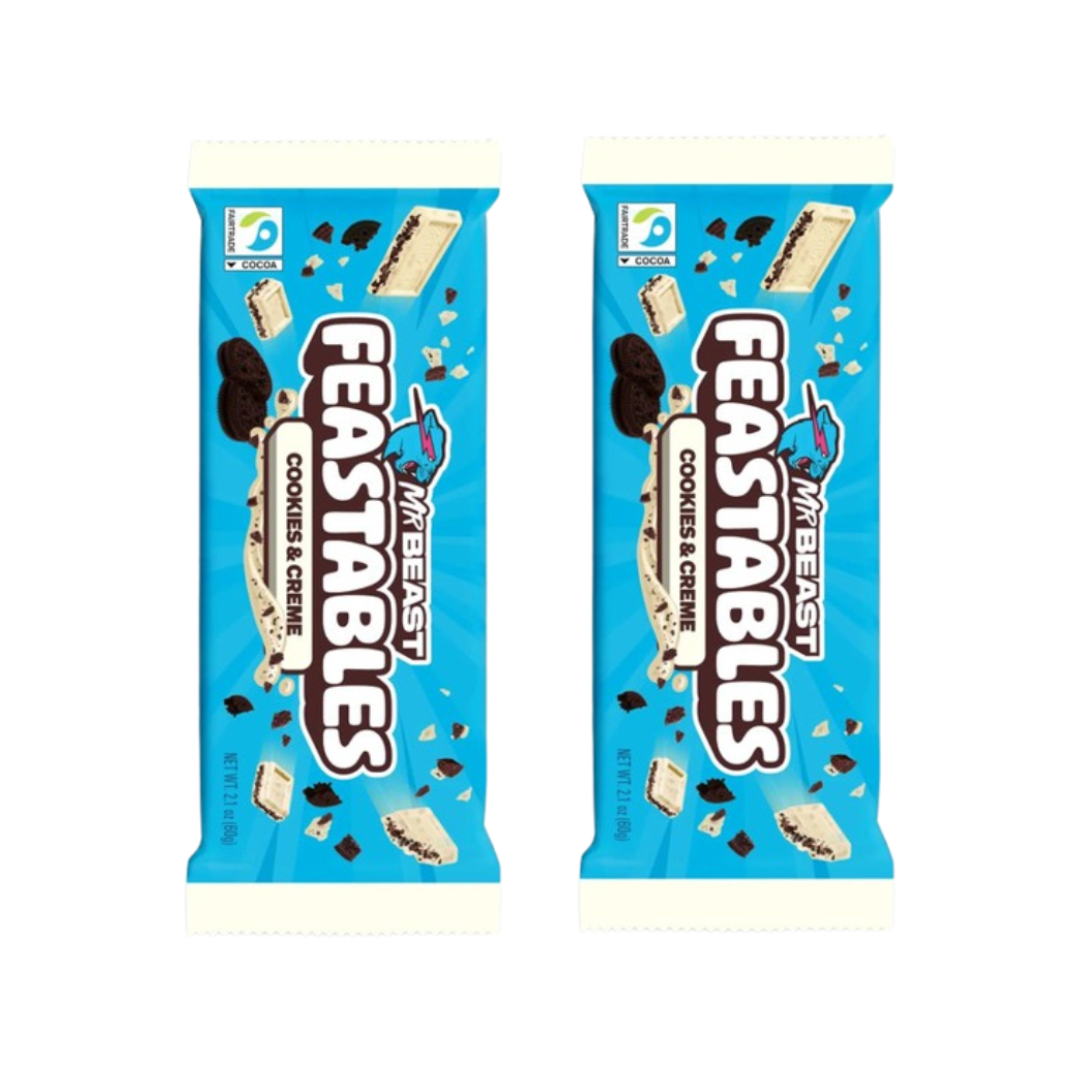 Wonderbox MrBeast Feastables Cookie & Cream X2