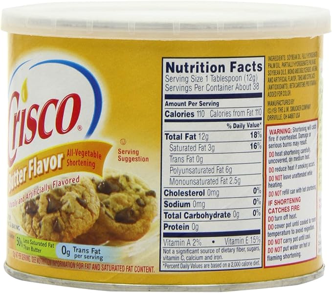 Crisco Manteca vegetal sabor Matequilla 453g