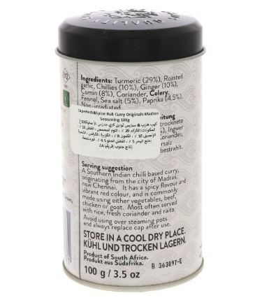 Cape herb curry original madras 100g