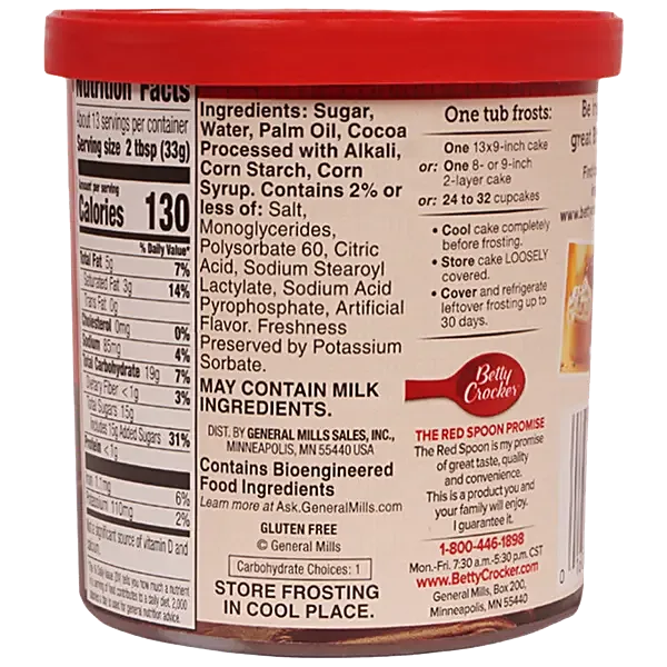Betty crocker Rich & creamy Frosting  Dark Chocolate 453g